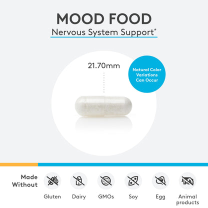 XYMOGEN Mood Food – Mood Support with GABA, 5-HTP & B Vitamins (60 capsules)