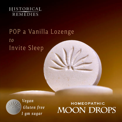 Moon Drops Sleep Aid Lozenges (1 Pack) – Homeopathic Vanilla, Vegan & Gluten-Free
