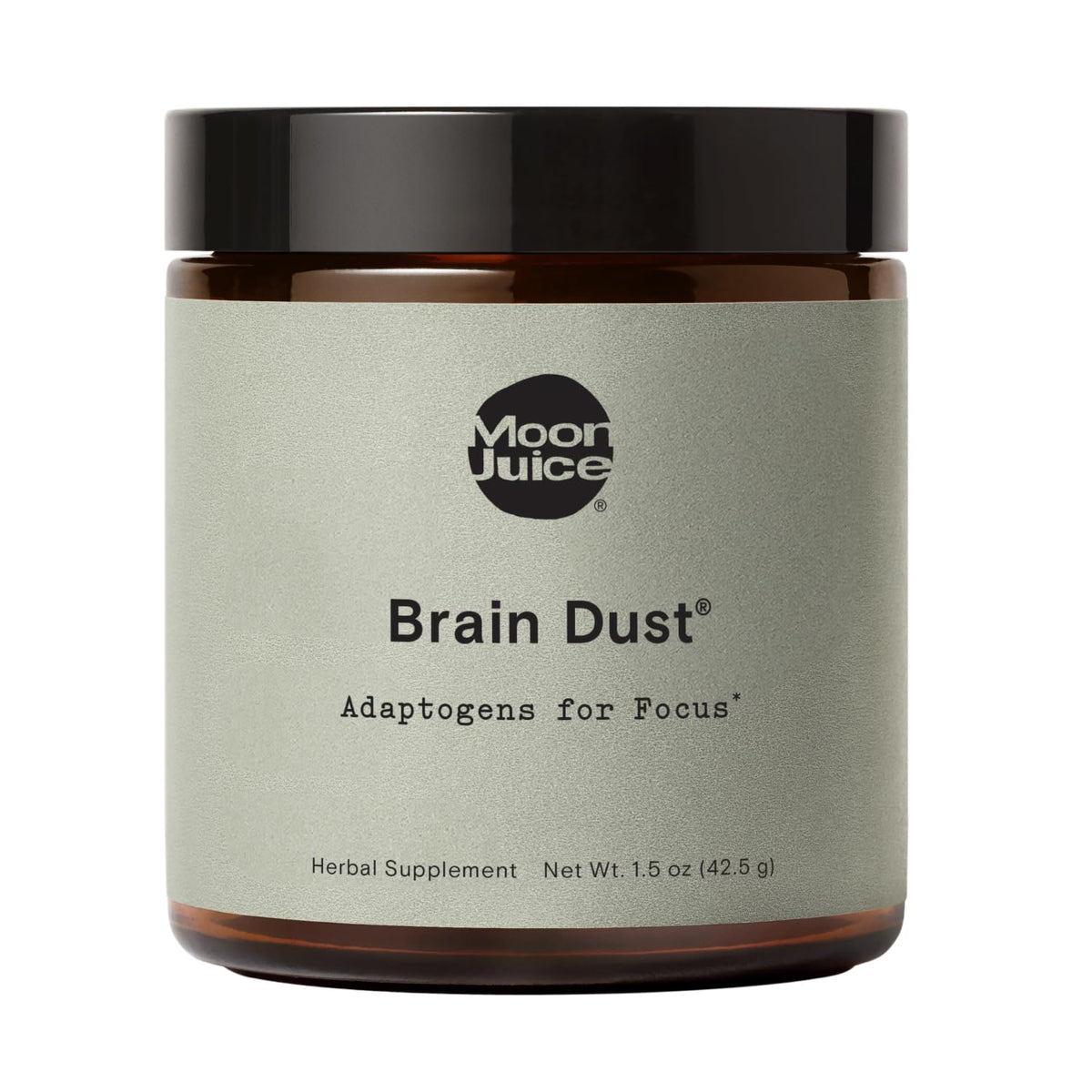 Moon Juice Brain Dust - Adaptogenic Mushroom Support for Focus, Memory & Clarity | Lion’s Mane, Ginkgo Biloba & Ashwagandha - Caffeine-Free, Vegan - 1.5 oz BritishVita | Premium UK Vitamins & Wellness Supplements