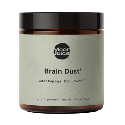 Moon Juice Brain Dust - Adaptogenic Mushroom Support for Focus, Memory & Clarity | Lion’s Mane, Ginkgo Biloba & Ashwagandha - Caffeine-Free, Vegan - 1.5 oz BritishVita | Premium UK Vitamins & Wellness Supplements