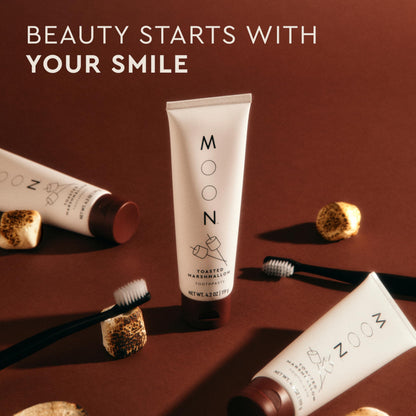 MOON Toasted Marshmallow Toothpaste – Sugar-Free Whitening & Stain Removal