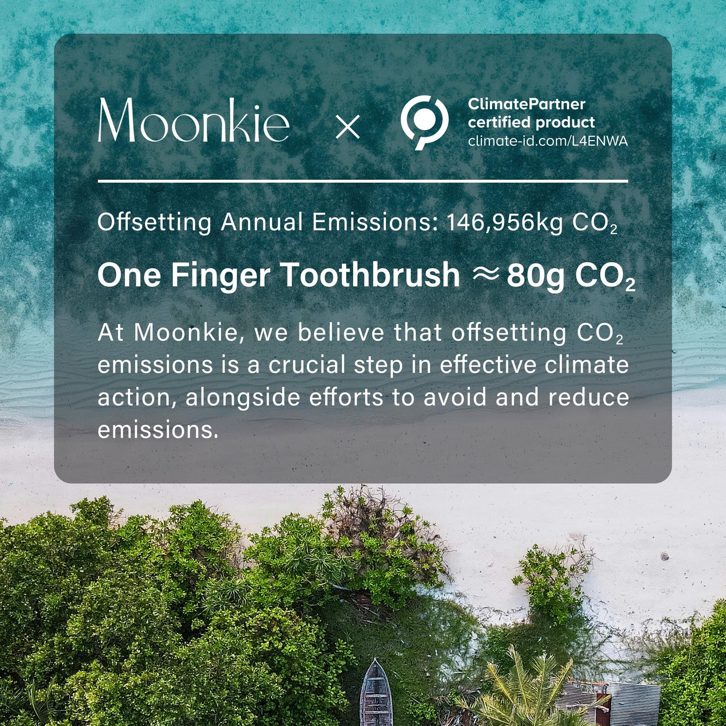 Moonkie Baby Finger Toothbrush & Tongue Cleaner Kit – 2 Pcs (Cloud) for 3+ Months