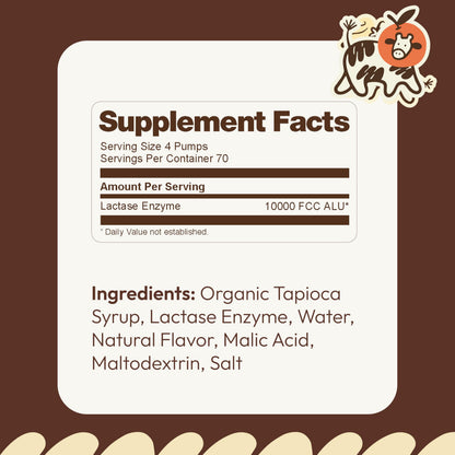 Moops Liquid Lactase Syrup 2oz – Fast Dairy Relief (10,000 FCC)