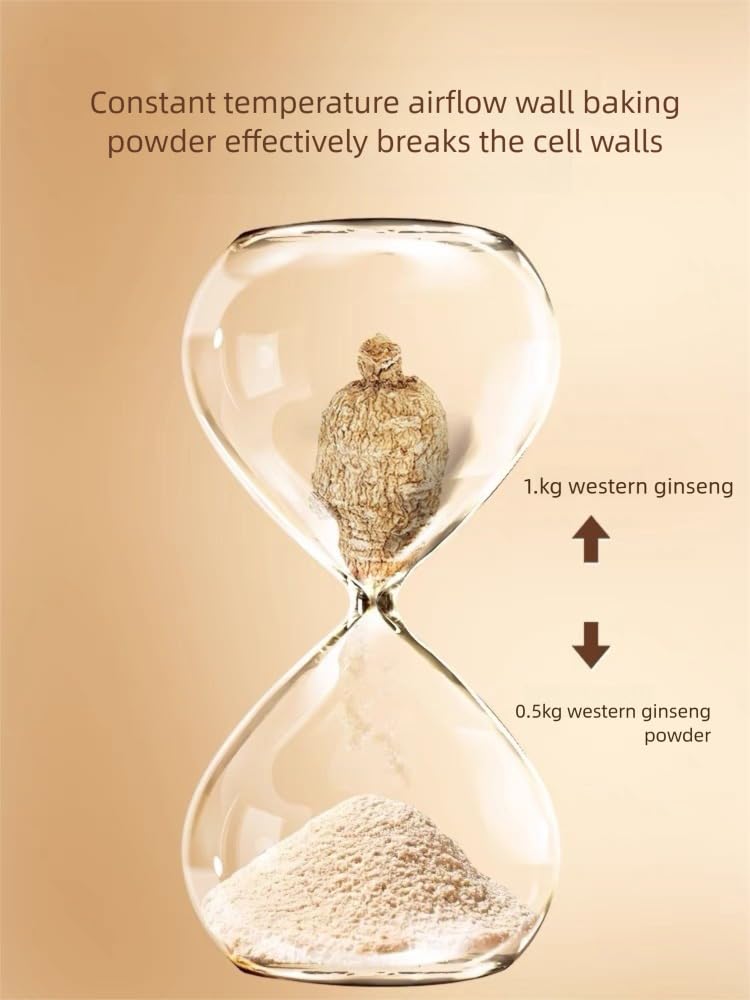 MOORCHOCO Western Ginseng Powder 250g | Wisconsin Panax Root, Non-GMO, Gluten-Free