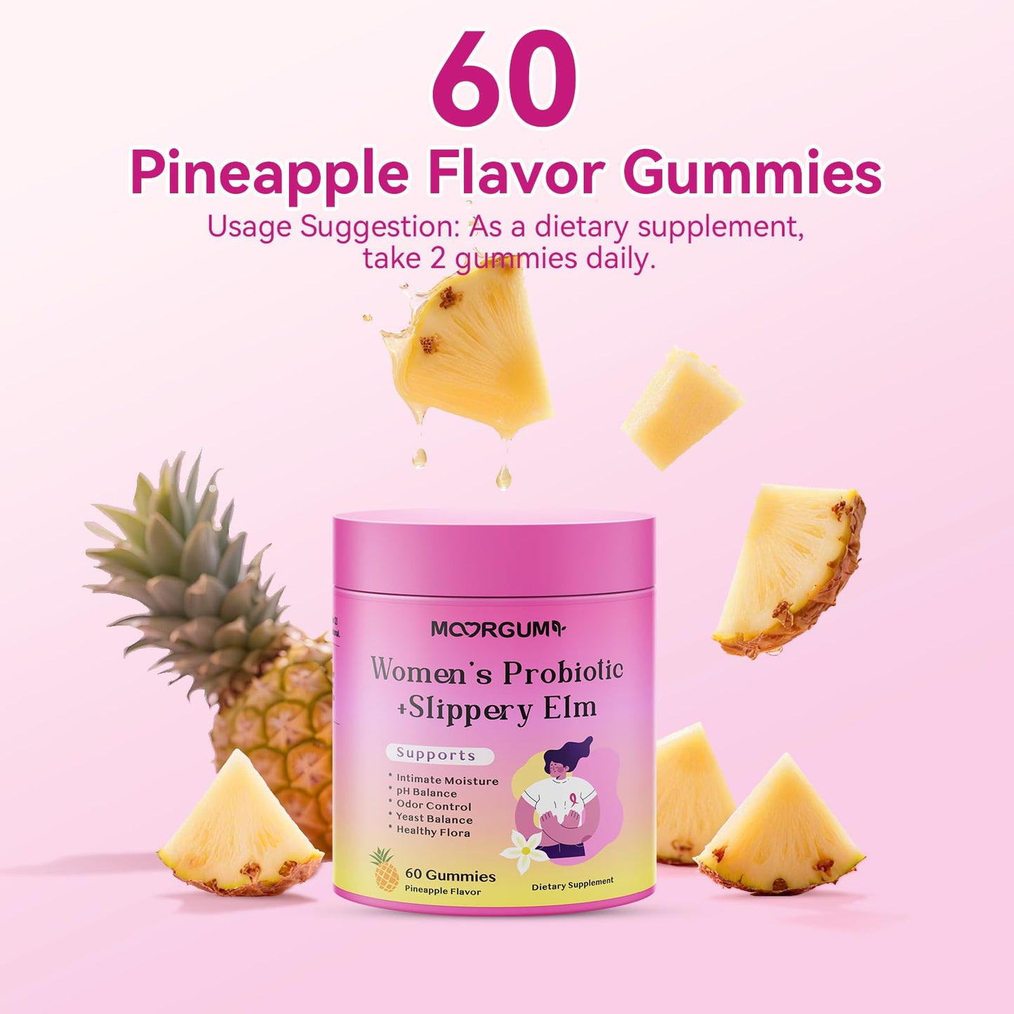 MOORGUMY Women's Probiotic Gummies – Gut Health & Intimate Support