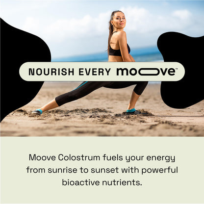 MOOVE Bovine Colostrum Capsules 1,000mg – Grass-Fed Dutch Cows | Immune & Gut Support | 60ct