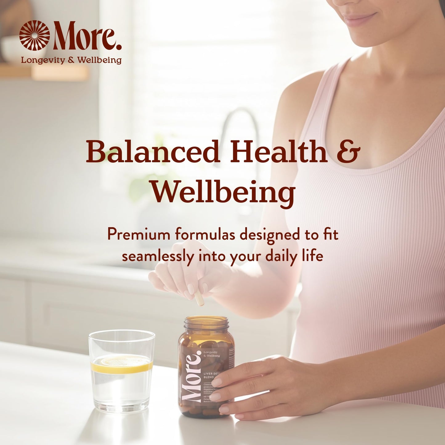 More. Longevity & Wellbeing Liver Support & Cleanse – Potent Extract-Based Formula with Antioxidants and Amino Acids – Liver Health & Digestive Balance – 60 Capsules (Made in USA)