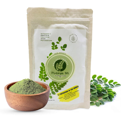 Moringa 305 Organic Moringa Leaf Powder – 100g | Vegan, Non-GMO, Gluten-Free
