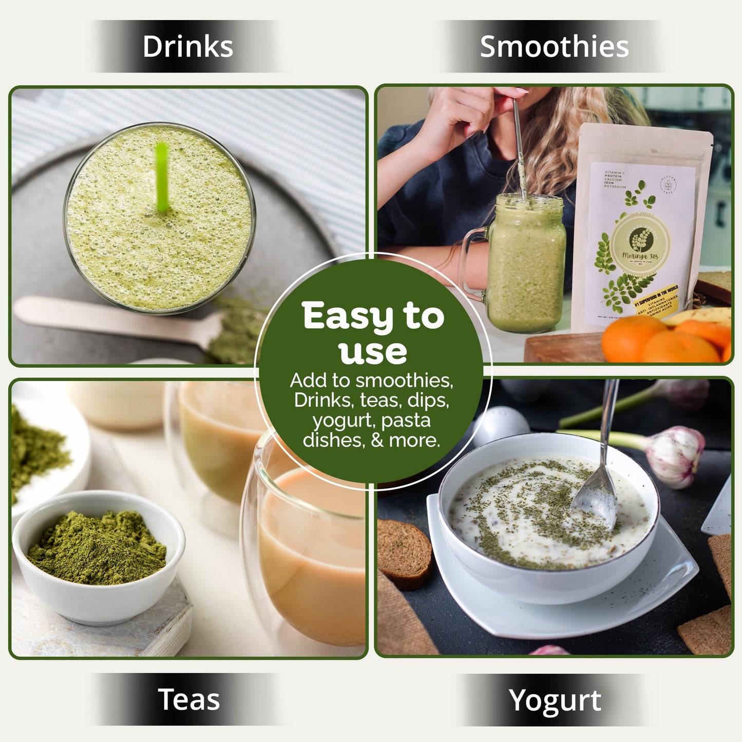 Moringa 305 Organic Moringa Leaf Powder – 100g | Vegan, Non-GMO, Gluten-Free