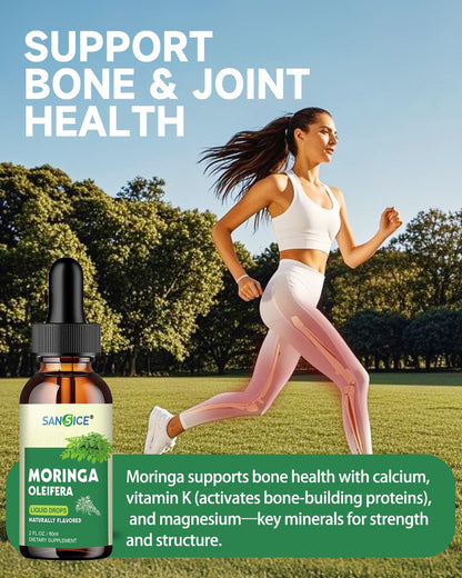 Organic Moringa Liquid Drops – High Absorption (2 fl oz) | Non-GMO, Gluten Free, Immune & Metabolism Support