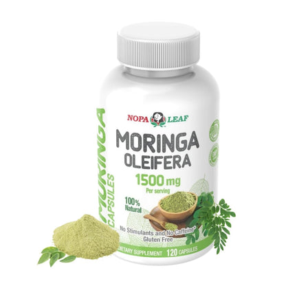 Moringa Capsules - Dietary Fiber Nutritional Supplements