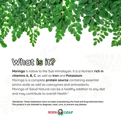 Moringa Capsules - Dietary Fiber Nutritional Supplements