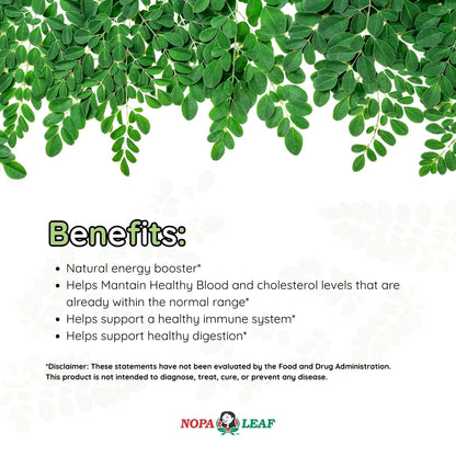Moringa Capsules - Dietary Fiber Nutritional Supplements
