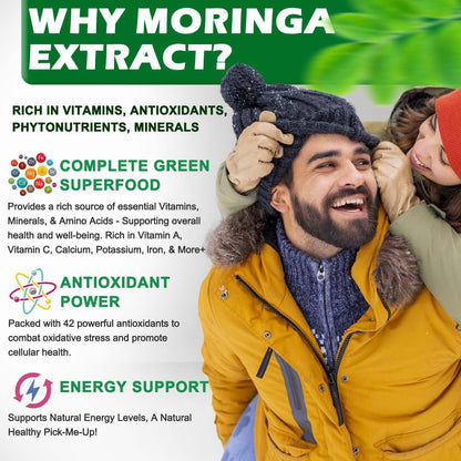 Organic Moringa Liquid Drops - Energy, Immunity & 6X Absorption