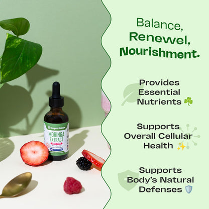 Moringa Liquid Drops – Vegan, Gluten Free (60 mL) – Mixed Berry