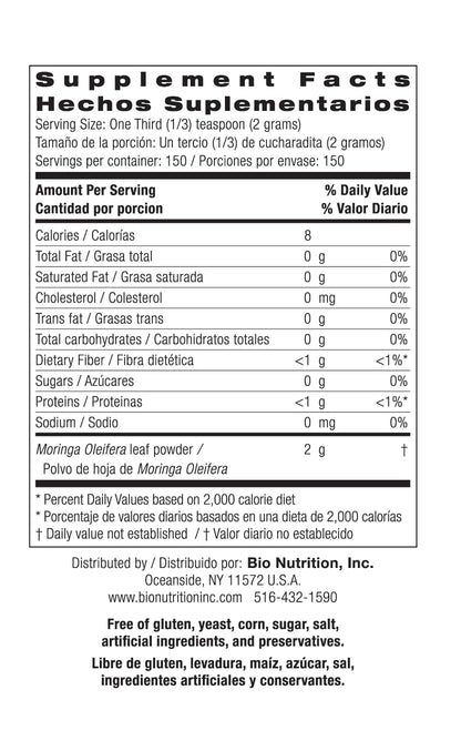 Organic Moringa Leaf Powder 300 Grams | Bio Nutrition