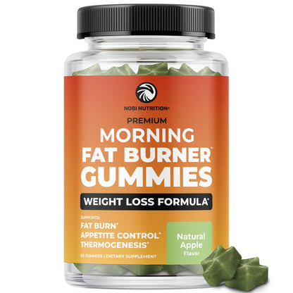 Morning Fat Burner Gummies – Weight Loss for Women & Men | Metabolism & Appetite Control | 60 Gummies