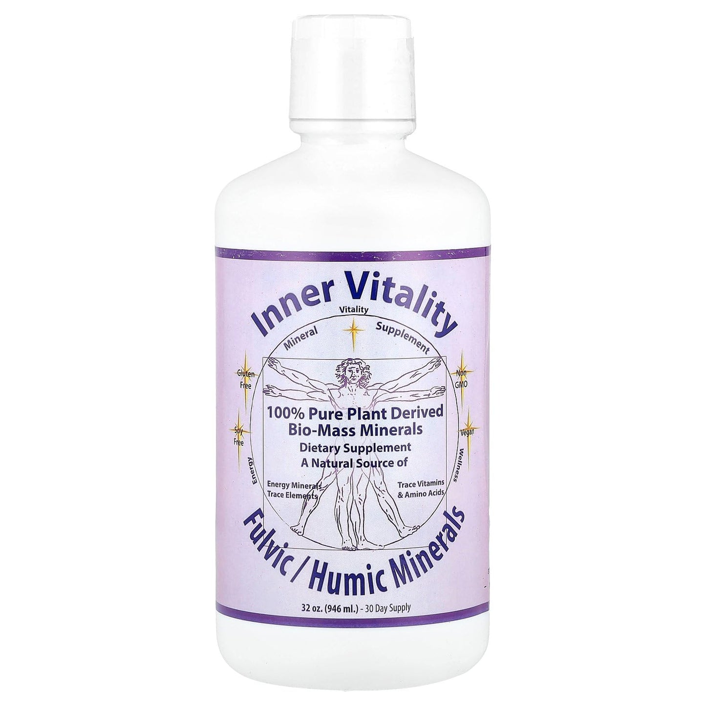 Morningstar Minerals Inner Vitality – Fulvic/Humic Minerals, 32 oz (946 ml)