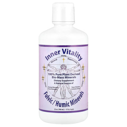 Morningstar Minerals Inner Vitality – Fulvic/Humic Minerals, 32 oz (946 ml)