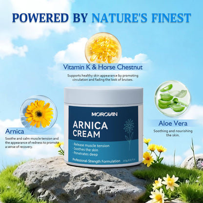 Morovan Arnica Cream 8.52 oz – Arnica Relief for Swelling, Soreness & Recovery