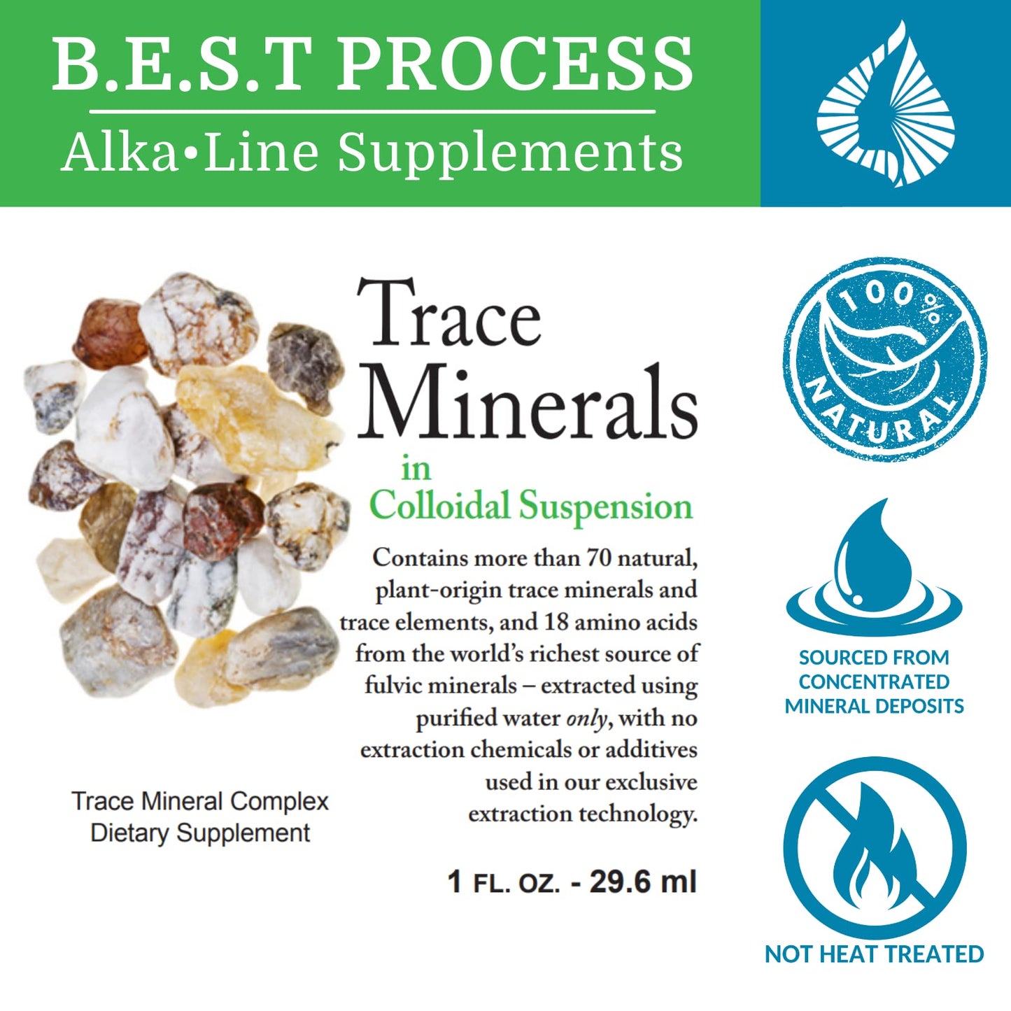 Morter Trace Minerals in Colloidal Suspension | Fulvic Minerals & Amino Acids