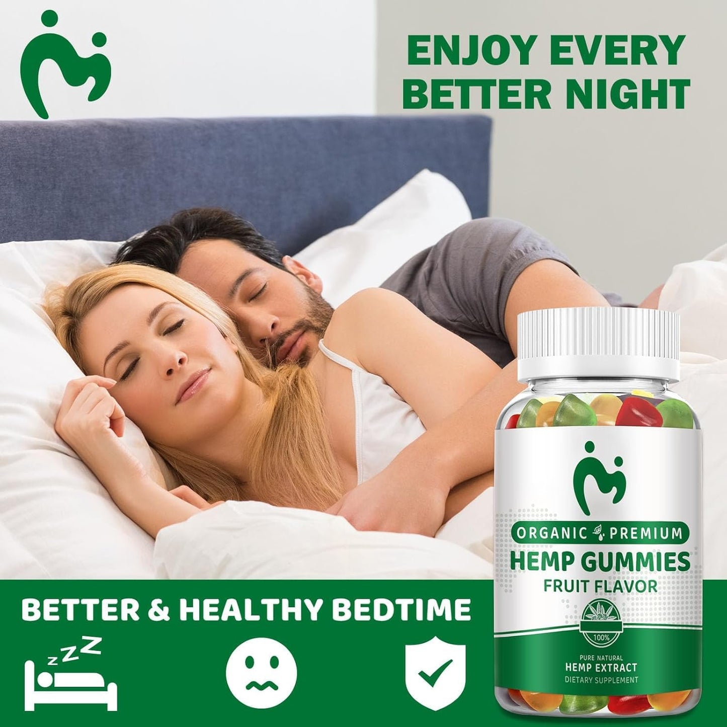MOSRAY Hemp Gummies – Pain, Sleep & Anxiety Relief | Organic Extra Strength 3 Pack