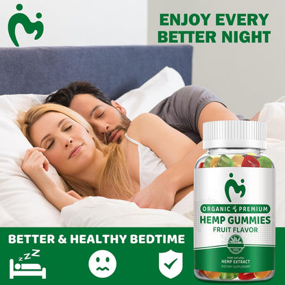 MOSRAY Hemp Gummies – Pain, Sleep & Anxiety Relief | Organic Extra Strength 3 Pack