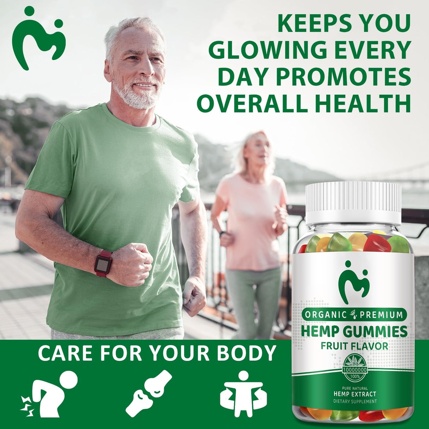 Hemp Gummies for Pain, Anxiety & Sleep - Vegan & Non-GMO | MOSRAY