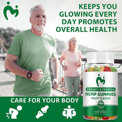 (2 Pack) Hemp Gummies - Pain, Sleep & Anxiety Relief | Organic Hemp Extract