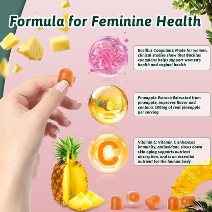 Mosslly Feminine Balance Gummies for Women – Probiotic + Vitamin C