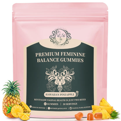 Mosslly Feminine Balance Gummies for Women – Probiotic + Vitamin C