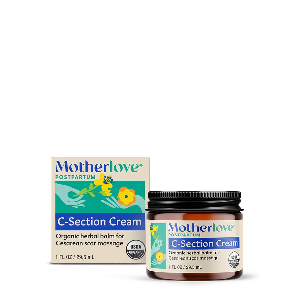Motherlove C-Section Cream (1oz) – Organic Scar Care for Postpartum Comfort