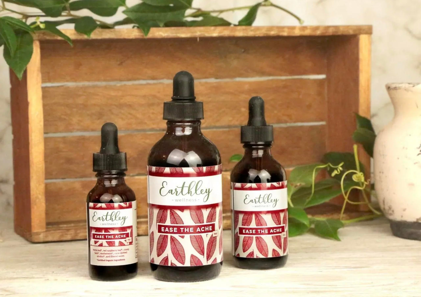 Earthley Wellness: Ease The Ache – Natural Hormone Support (1oz)