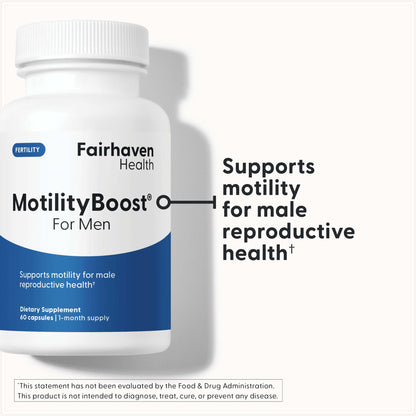 MotilityBoost for Men – Prenatal Male Fertility Supplement | Fairhaven Health