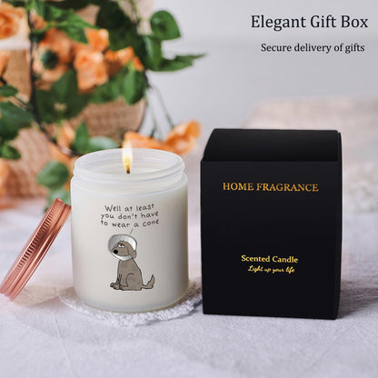 MOTVZC Lavander Scented Candles | Get Well Gifts for Women & Men | Funny Recovery Candle for Dog Lovers