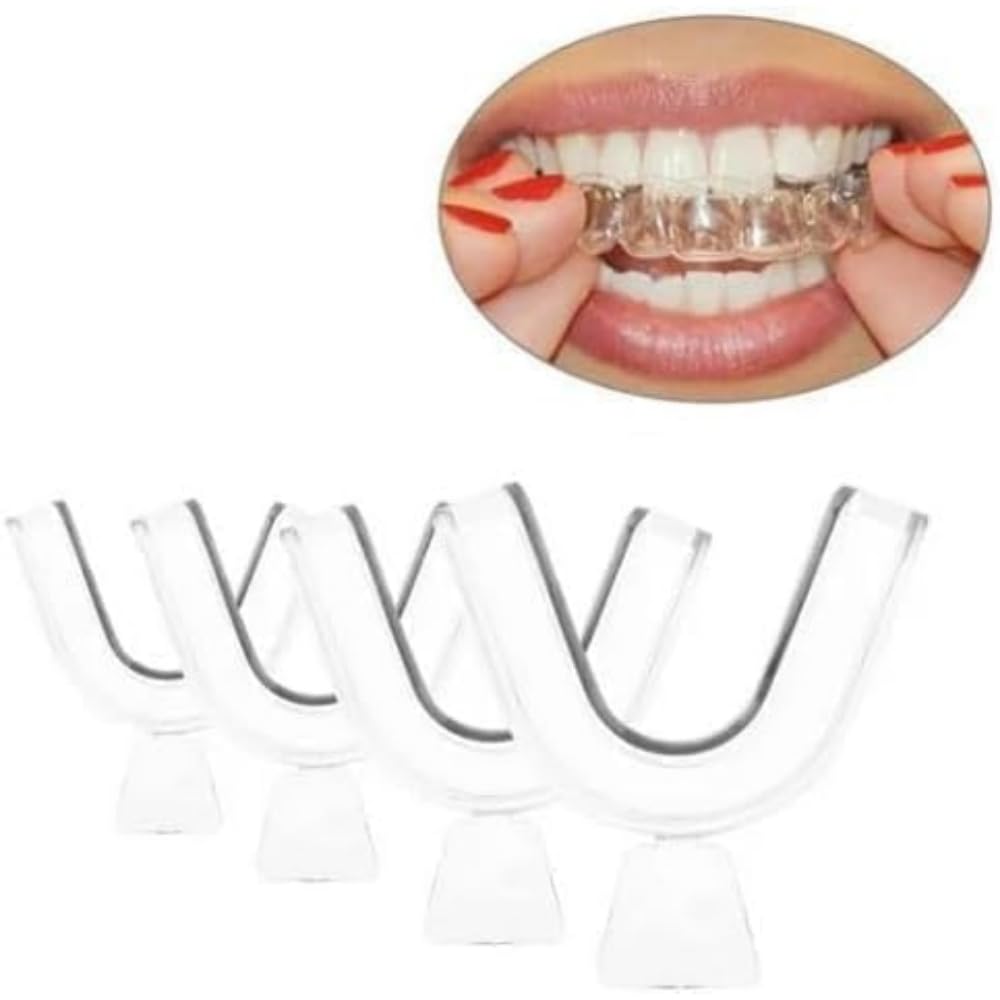4Pcs Transparent Silicone Mouth Guards – Bruxism & Bleaching Tray (Multi-Pack)