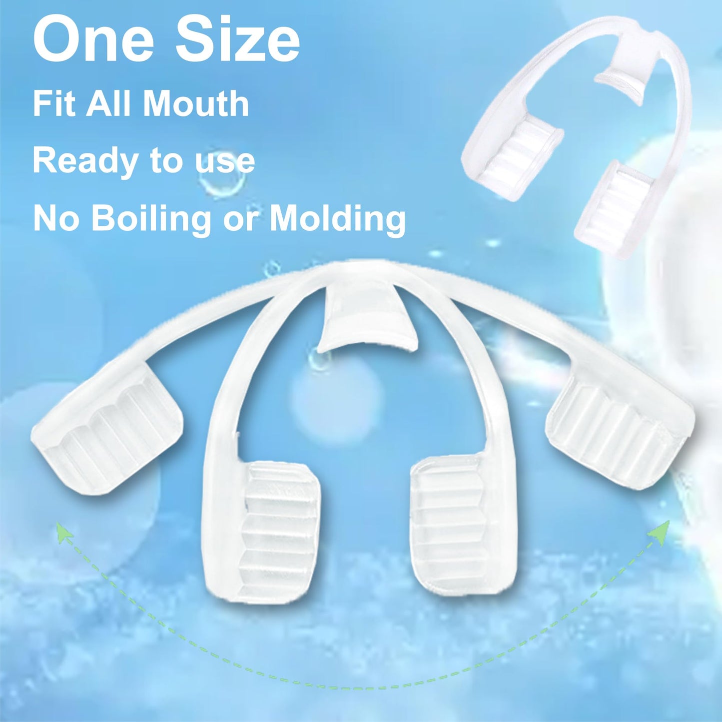 Mouth Guard for Grinding & Clenching Teeth – Portable Case, BPA Free, Disposable (10 Count)