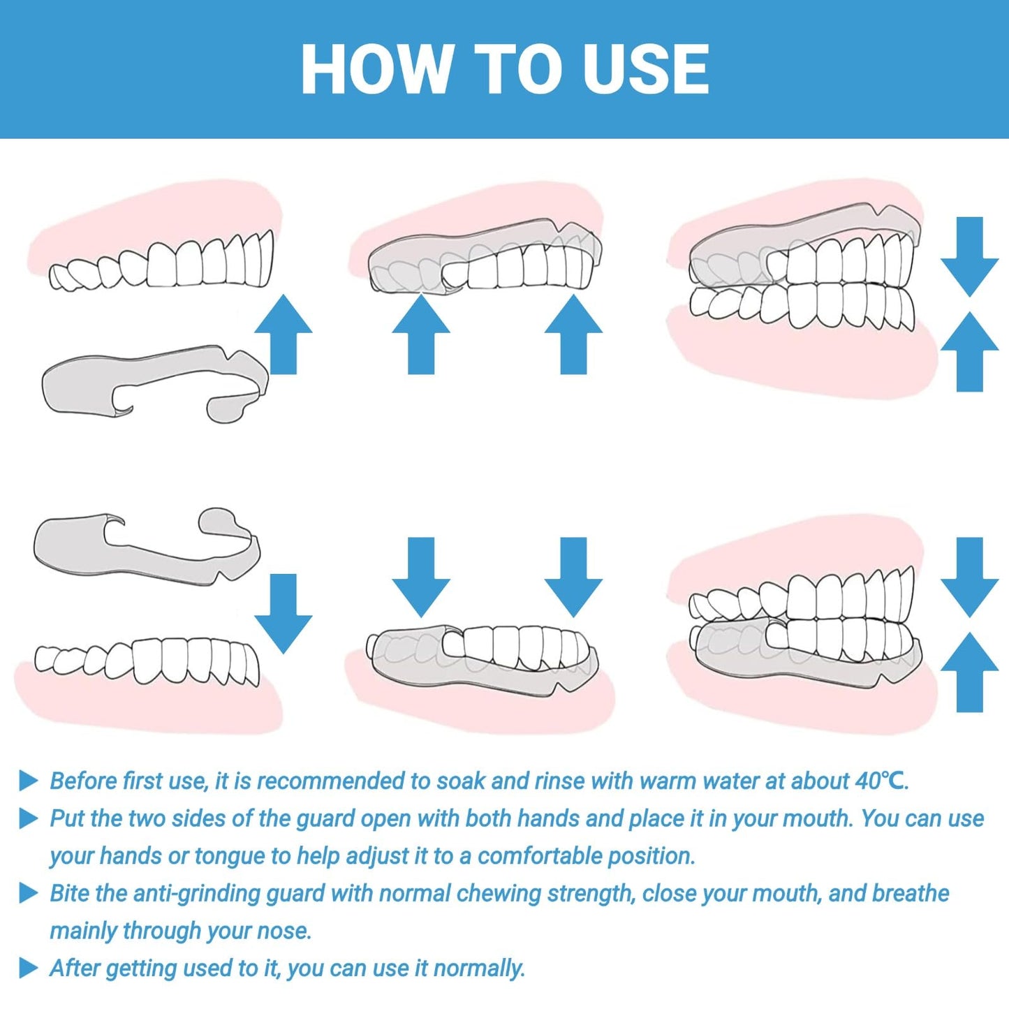 10pcs Mouth Guard for Grinding Teeth at Night – Anti Grinding Night Guards