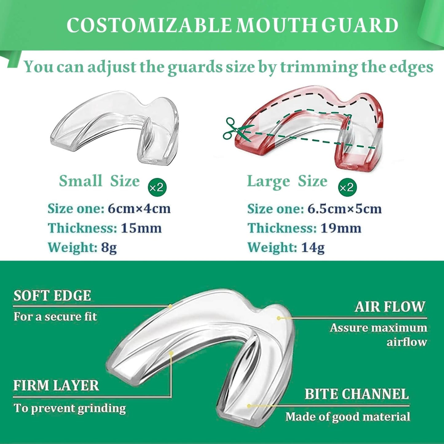 Mouth Guard for Clenching Teeth at Night – 4 Pack Night Guards