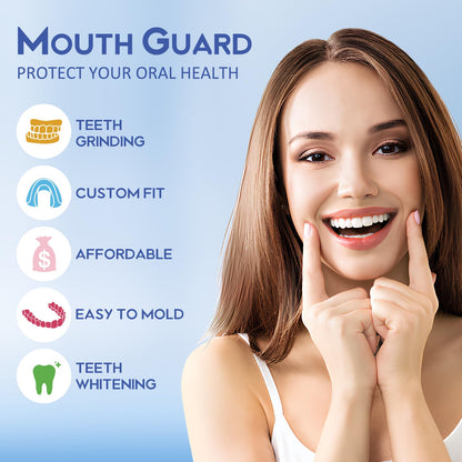 Mouth Guard for Teeth Grinding at Night – Pack of 4 with 2 Sizes