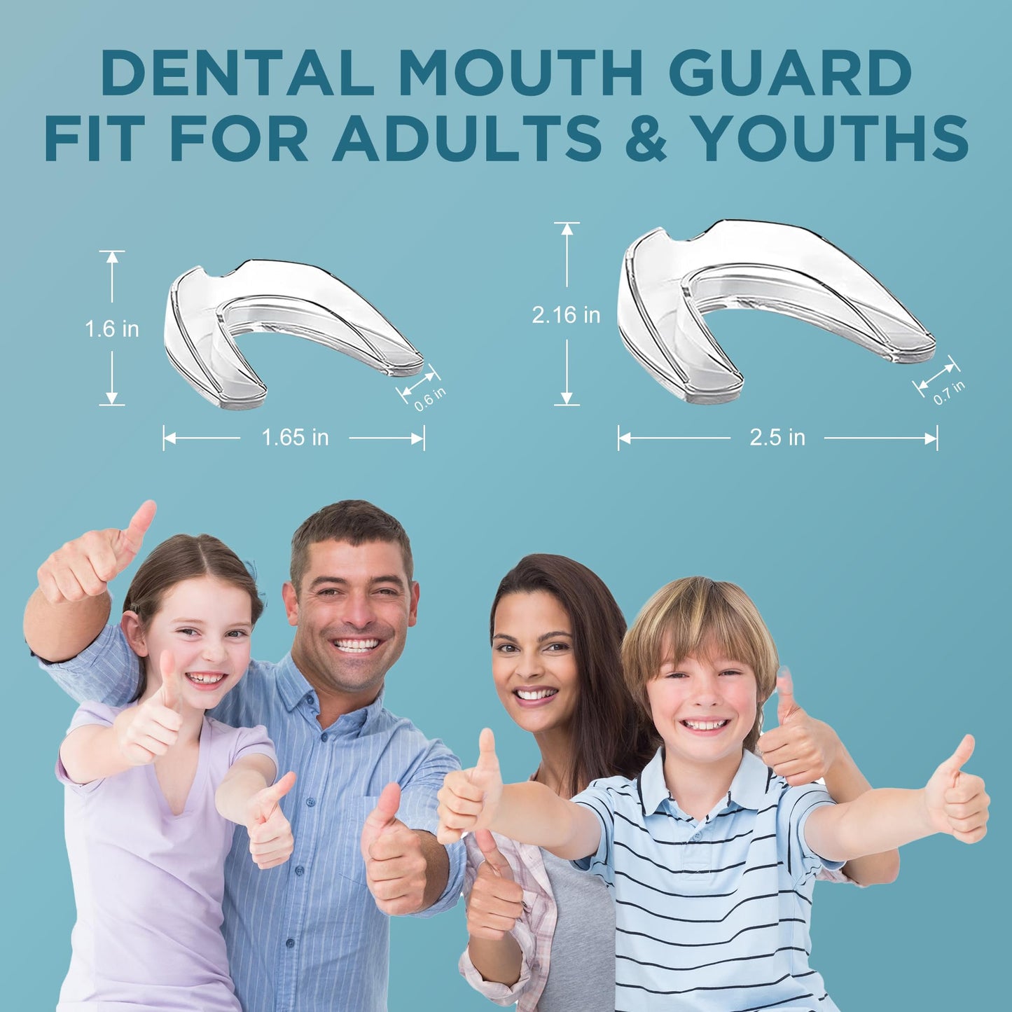 Night Guard for Teeth Grinding – Custom-Fit Mouth Guard for Clenching (4 Pack) + 20 Cleansing Tablets