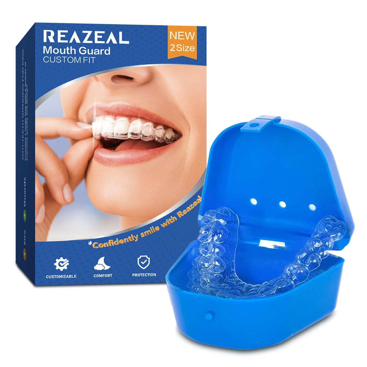 Mouth Guard for Teeth Grinding at Night – Moldable Sleep Guard (5 Count)