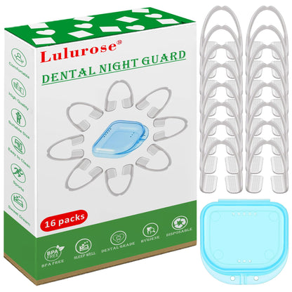 Mouth Guard for Teeth Grinding & Clenching – 16 Count, BPA Free, One Size Fits All