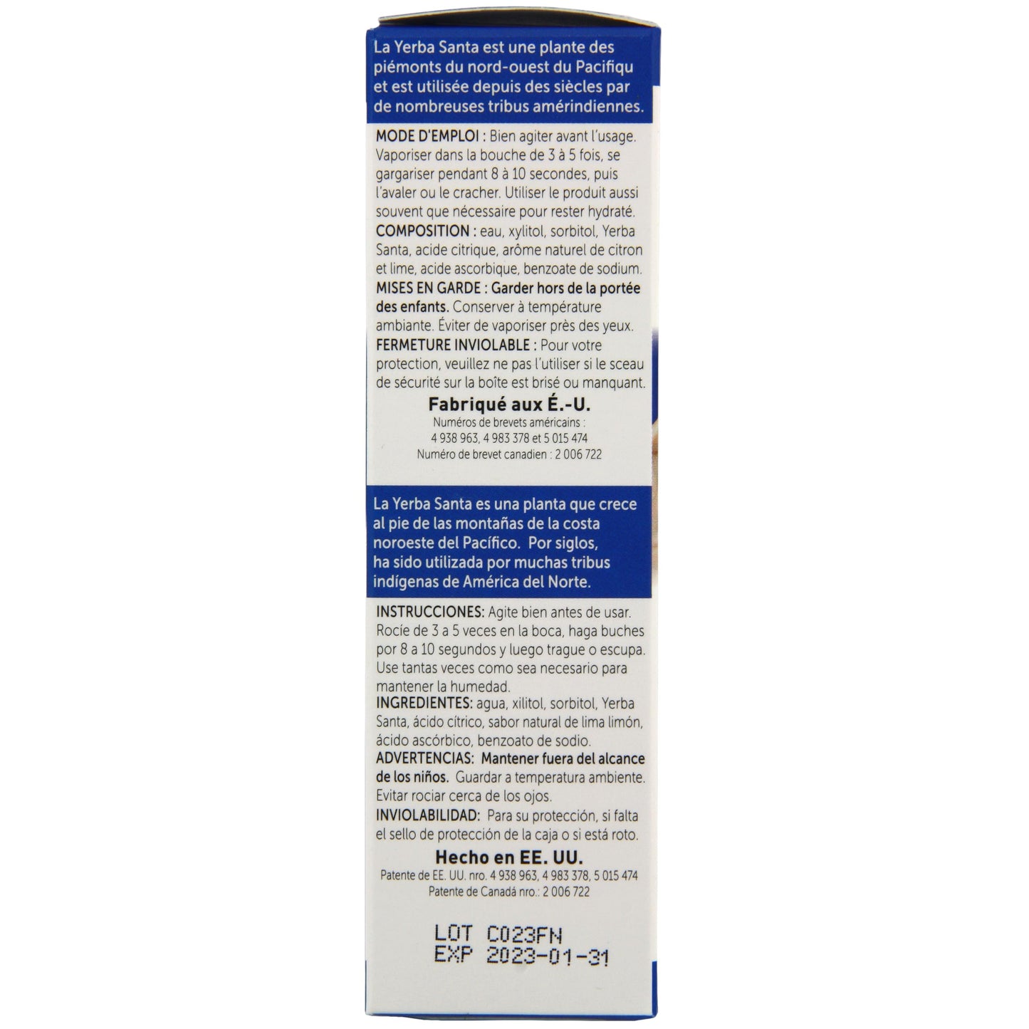 Mouth Kote Dry Mouth Spray 2 oz | Yerba Santa Formula, Xylitol