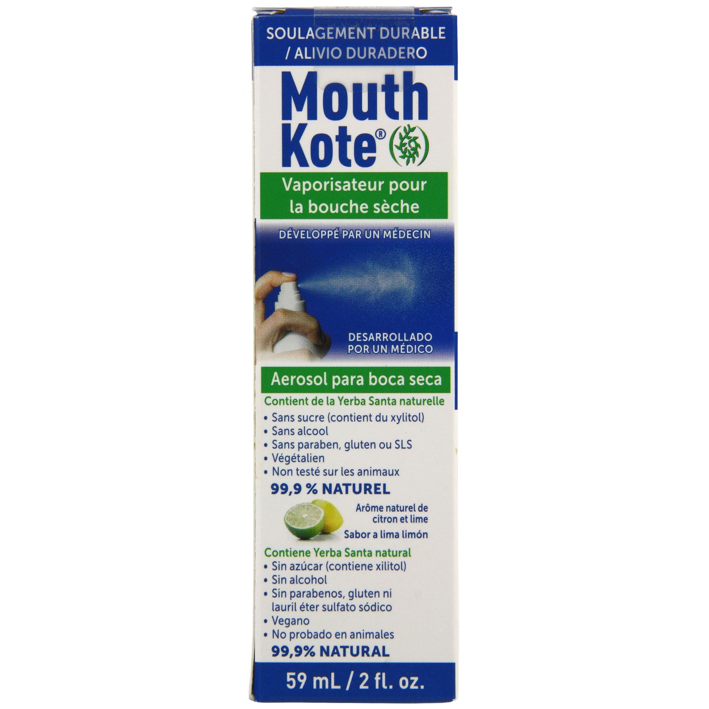 Mouth Kote Dry Mouth Spray 2 oz | Yerba Santa Formula, Xylitol