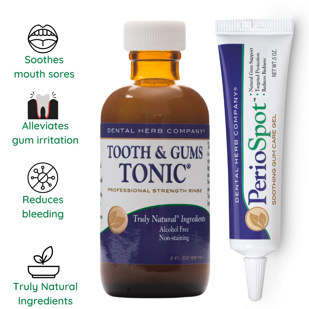 Mouth Sore & Gum Care Kit – Natural Relief for Mouth Sores & Gum Irritation | Alcohol-Free, Plant-Based | Dental Herb Company