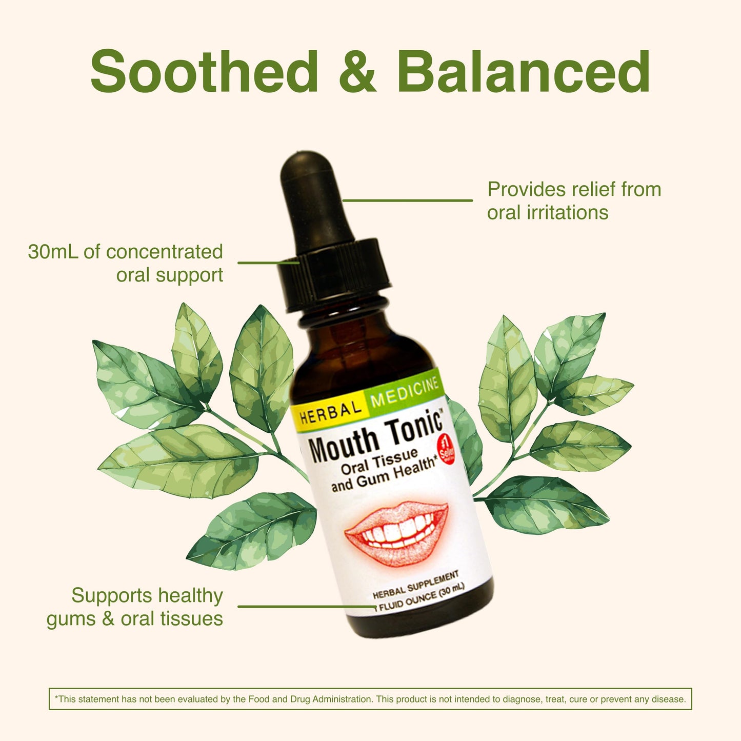 Mouth Tonic™ 1 oz | Herbal Gum Health & Oral Care
