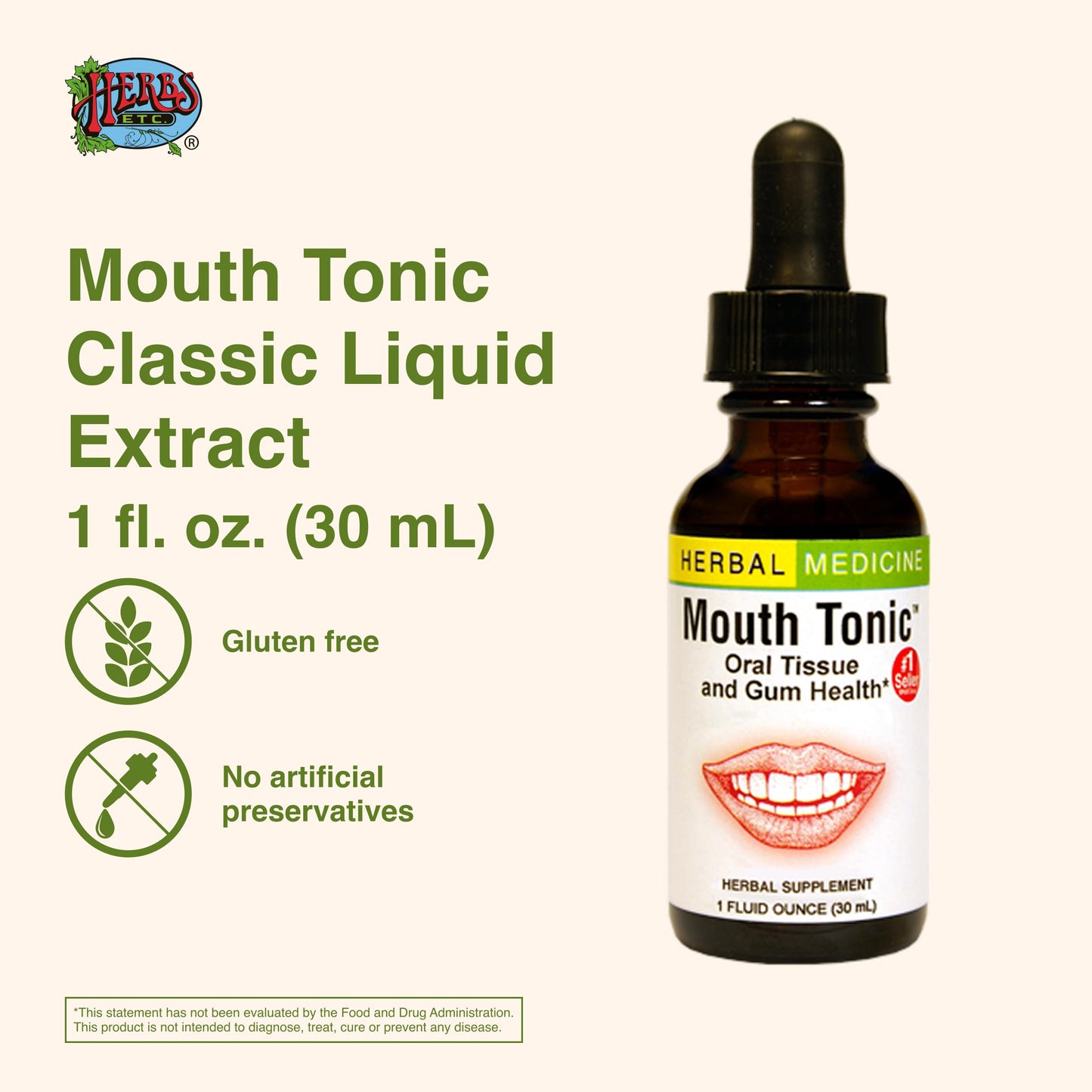 Mouth Tonic™ 1 oz | Herbal Gum Health & Oral Care