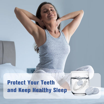 Mouth Guard for Teeth Grinding at Night – EVA Night Guard with 6 Cleaning Tablets