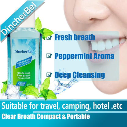 Travel Size Mouthwash 35ml Mint – Portable 288-Pack Mini (Mint)